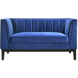 Calais Loveseat in Marine Dark Blue