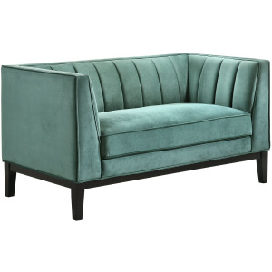 Calais Loveseat in Marine Green