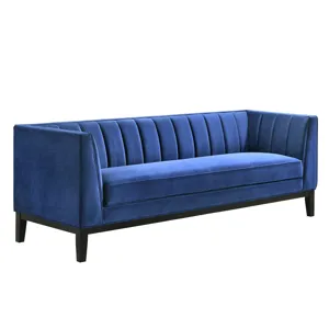 Calais Sofa in Marine Dark Blue