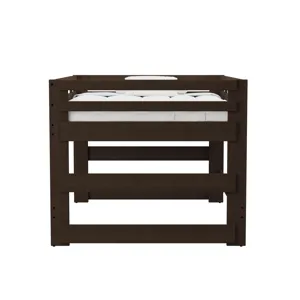 Cali Kids Complete Full Junior Loft Bed in Brown