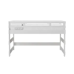 Cali Kids Complete Full Junior Loft Bed in White