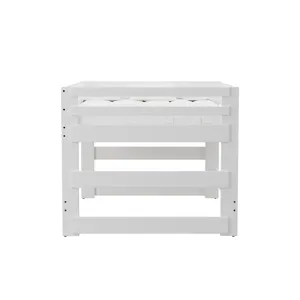 Cali Kids Complete Full Junior Loft Bed in White