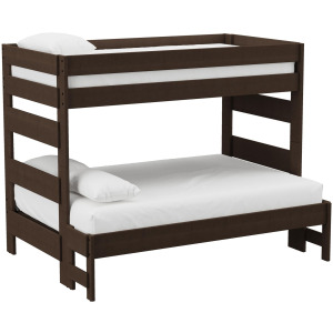 Cali Kids Complete Twin Over Full Bunk in Brown