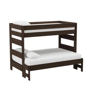 Cali Kids Complete Twin Over Full Bunk in Brown