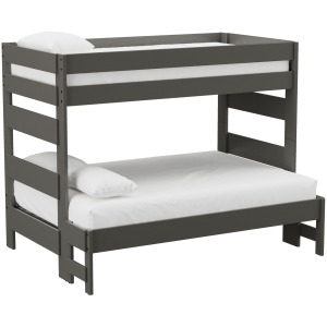 Cali Kids Complete Twin Over Full Bunk in Grey