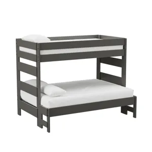 Cali Kids Complete Twin Over Full Bunk in Grey