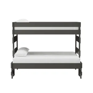 Cali Kids Complete Twin Over Full Bunk in Grey