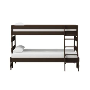 Cali Kids Complete Twin Over Full Bunk With Ladder in Brown