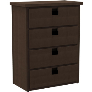 Cali Kids Four Drawer Chest in Brown