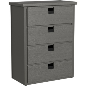 Cali Kids Four Drawer Chest in Grey