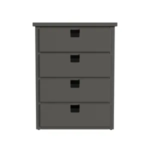 Cali Kids Four Drawer Chest in Grey