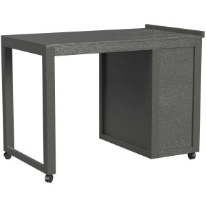 Cali Kids Twin Junior Loft Roller Desk in Grey