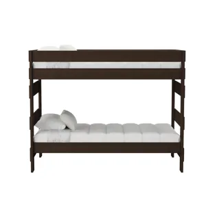 Cali Kids Complete Twin Over Twin Bunk in Brown
