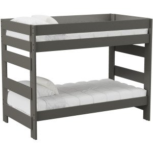 Cali Kids Complete Twin Over Twin Bunk in Grey