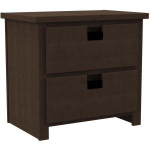 Cali Kids Two Drawer Nightstand in Brown