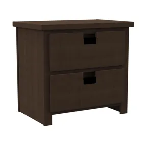 Cali Kids Two Drawer Nightstand in Brown