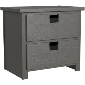 Cali Kids Two Drawer Nightstand in Grey