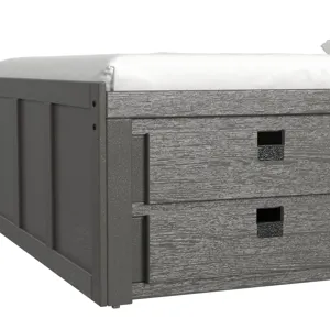 Cali Kids Complete Full Captains Bed in Grey