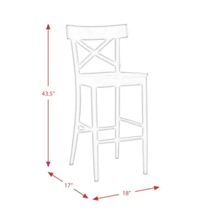 (D680-21) Callista- 30\'\' Barstool- Beach/Natural