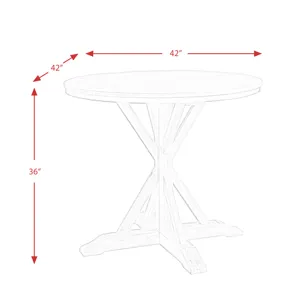 (D680-36) Callista- Counter Height Table- Beach/Natural
