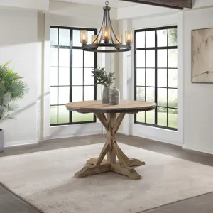 (D680-30) Callista- Round Dining Table- Beach/Natural