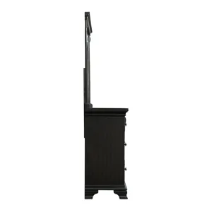 Calloway 7-Drawer Dresser w/ Mirror Set in Antique Black