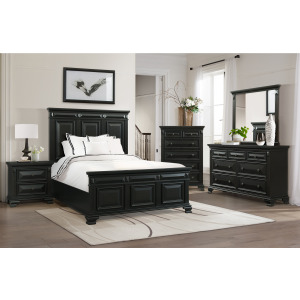 Calloway Twin Bed Black Color