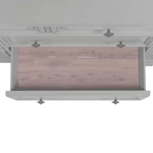 Calloway Dresser &Mirror Set Grey Color
