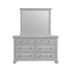 Calloway Dresser &Mirror Set Grey Color