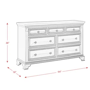 Calloway Dresser Black Color