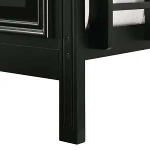 Calloway Twin over Full Bunk Bed with Trundle in Antique Black