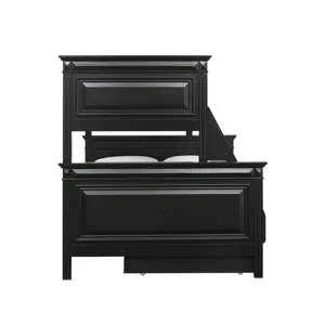 Calloway Twin over Full Bunk Bed with Trundle in Antique Black