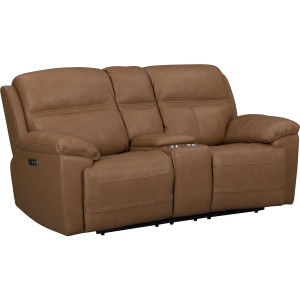 Camaro P3 Loveseat with Console in Aline Butternut