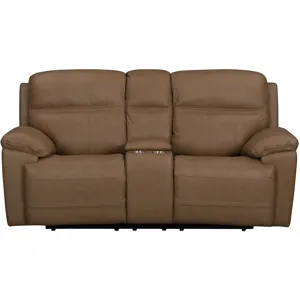 Camaro P3 Loveseat with Console in Aline Butternut