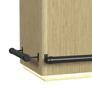 Cambrie Bar Table in Off-White and Natural with LED