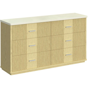 Cambrie Dresser in Off-White and Natural