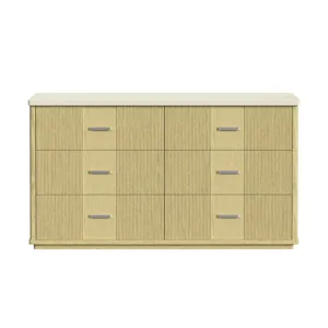 Cambrie Dresser in Off-White and Natural