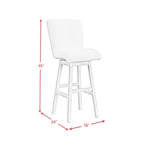 Cambrie UPH Swivel Bar Stool with Beige Boucle in Natural (2 Per Carton)