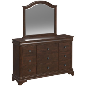 Cameron Cherry Dresser & Mirror Set
