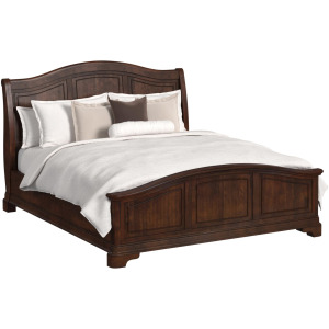 Cameron Cherry King Panel Bed