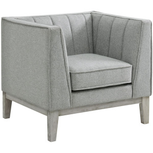 Cannes Chair in Mckinney Charcoal