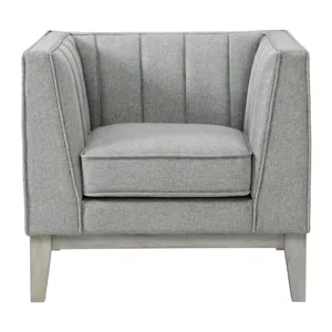 Cannes Chair in Mckinney Charcoal