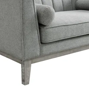 Cannes Sofa W/2 Pillows in Mckinney Charcoal