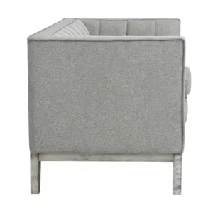 Cannes Loveseat W/2 Pillows in Mckinney Charcoal