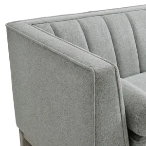 Cannes Sofa W/2 Pillows in Mckinney Charcoal