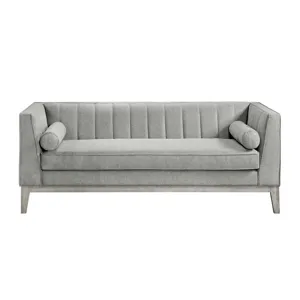 Cannes Sofa W/2 Pillows in Mckinney Charcoal
