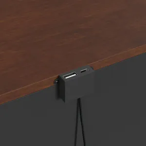 Canterbury 2-Drawer Nightstand with USB in Cherry