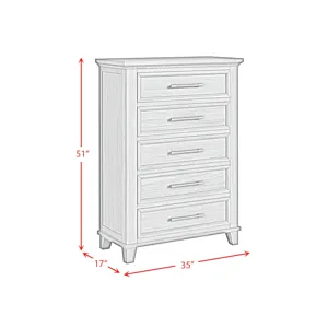 Canterbury 5-Drawer Chest in Cherry