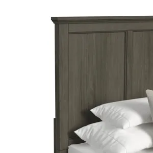 Canterbury King Panel Bed in Grey