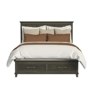 Canterbury Cal King Storage Bed in Grey